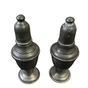 Vintage International Pewter Salt & Pepper Shakers